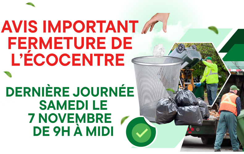 Avis - Écocentre