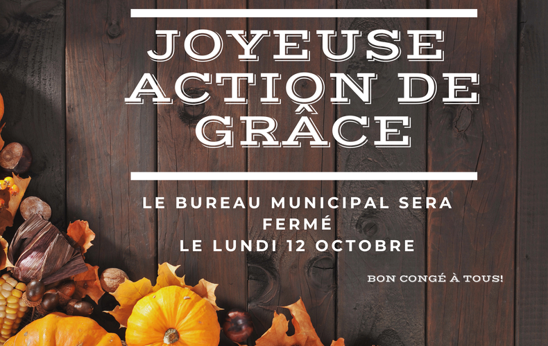 Congé de l'action de grâce
