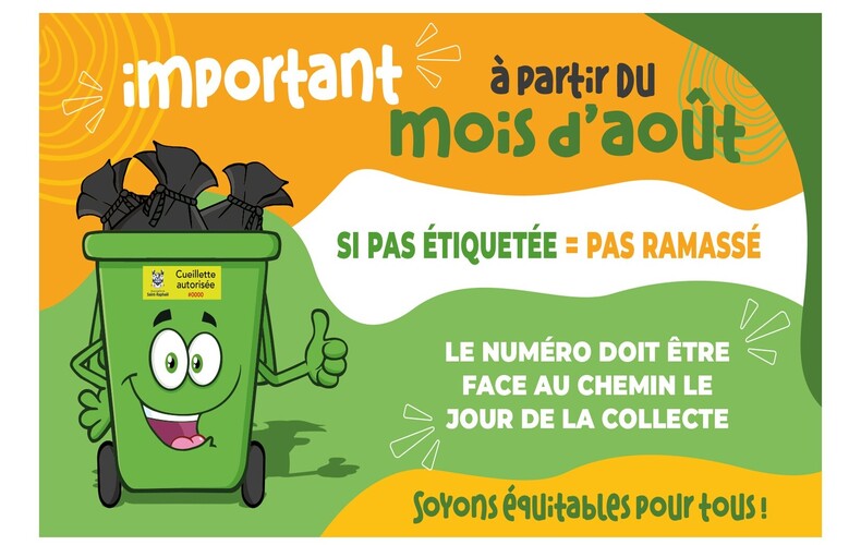 ÉTIQUETTE POUBELLE