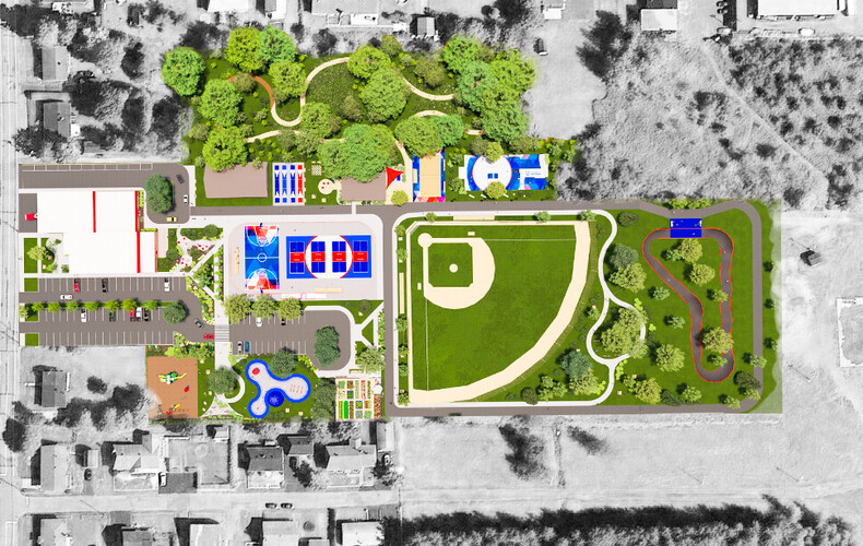 Un parc au coeur de la municipalité
